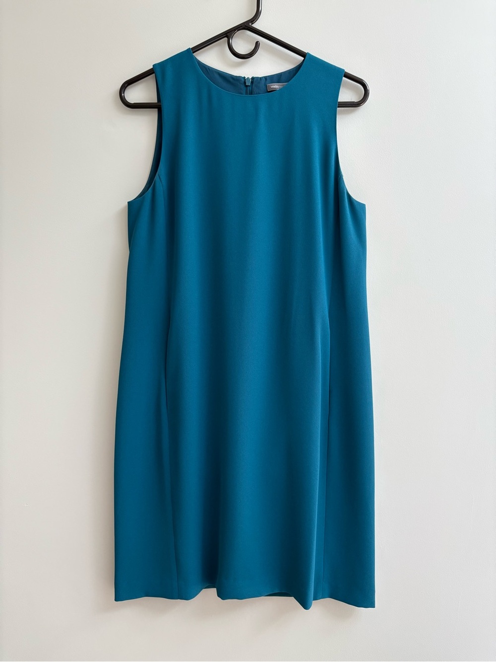 Vince Teal Sleeveless Shift Dress